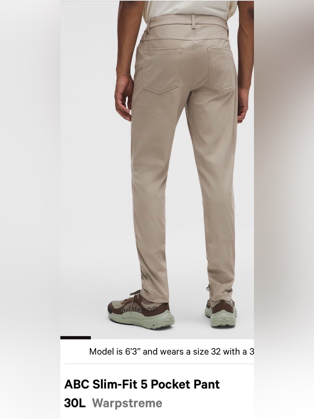 🍋Lululemon athletica Men’s ABC Classic Fit Trousers 38x30”